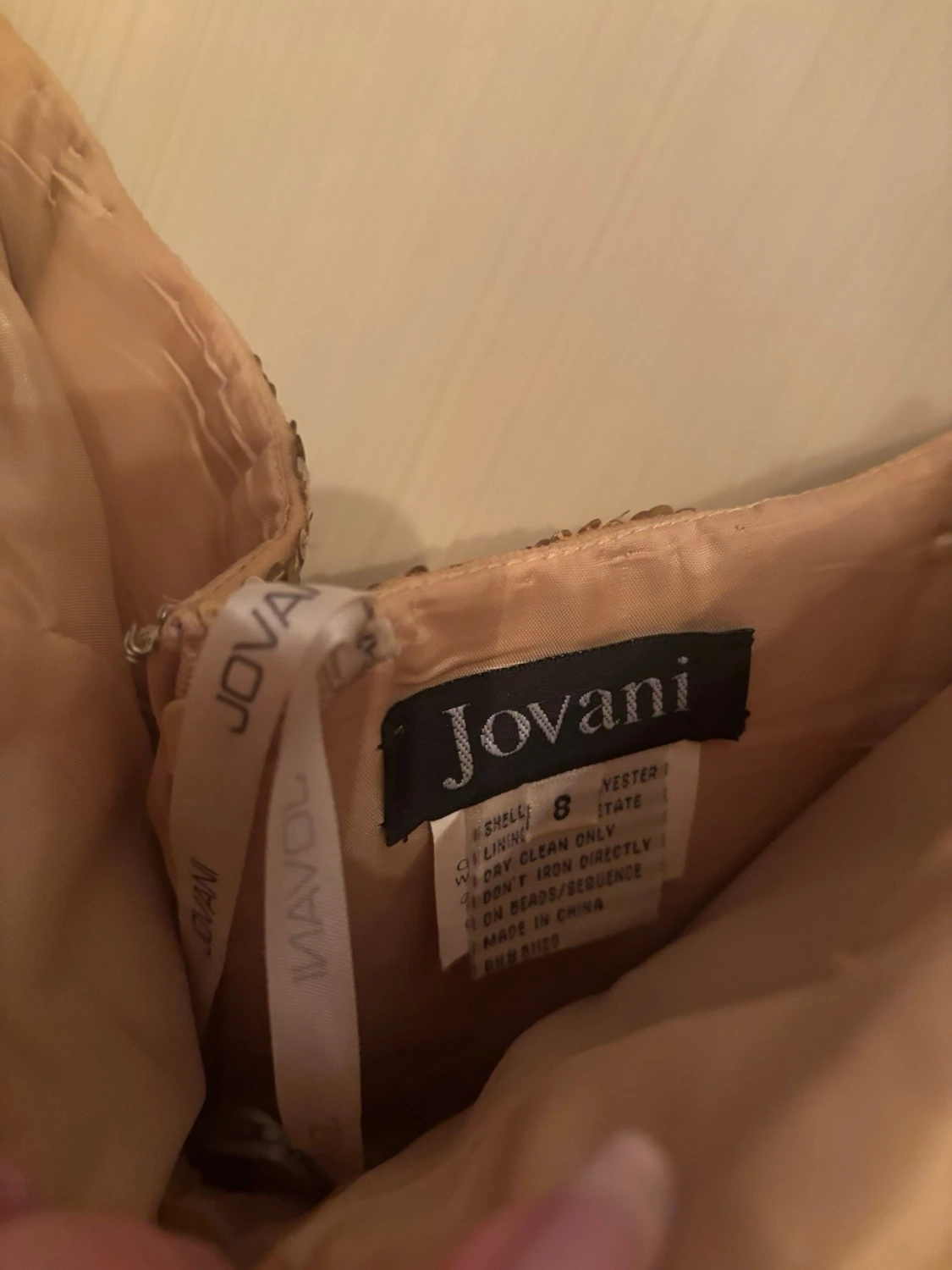 Guldig långklänning från Jovani - 1