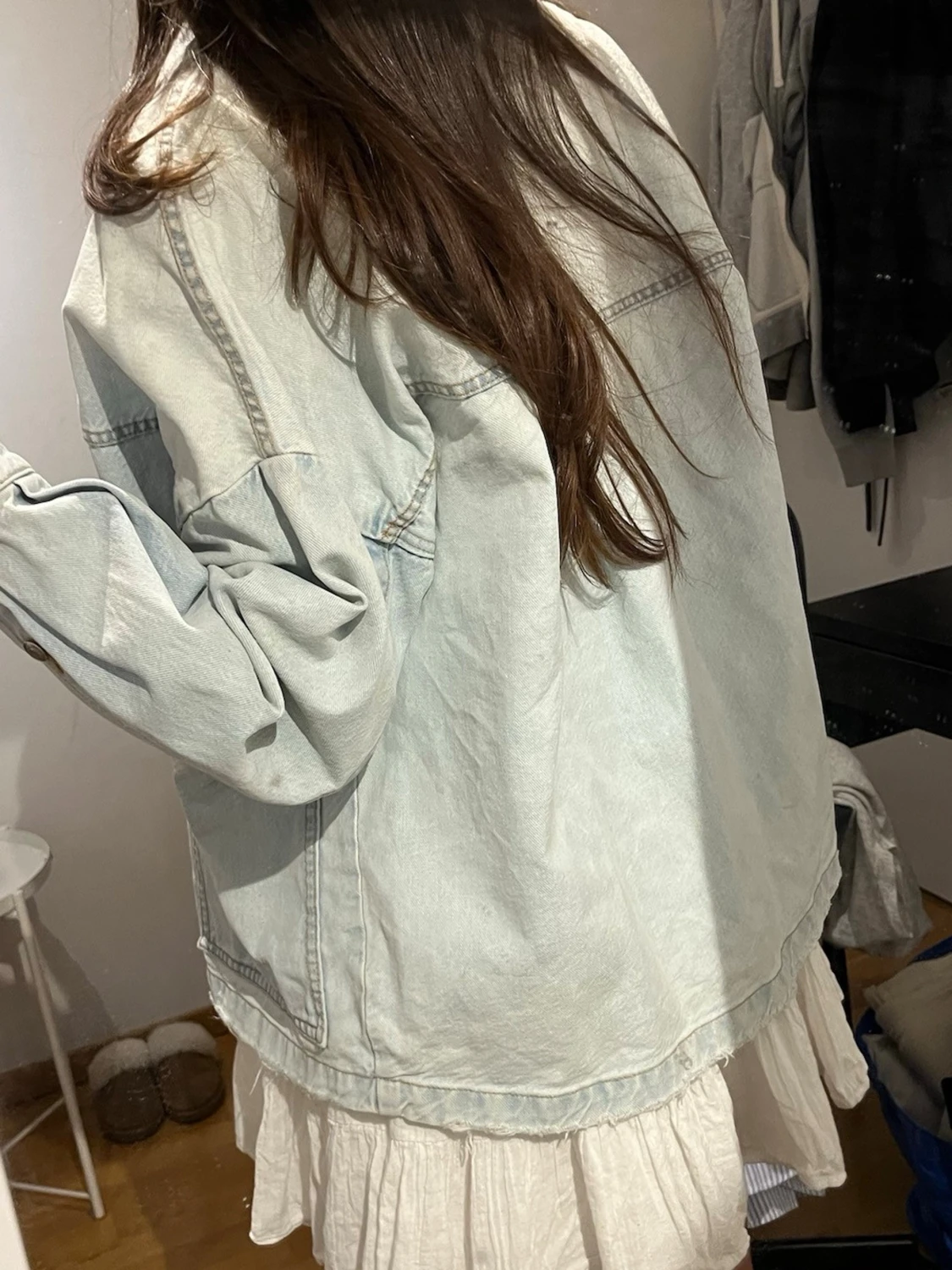 Zara ljusblå jeansjacka - 2