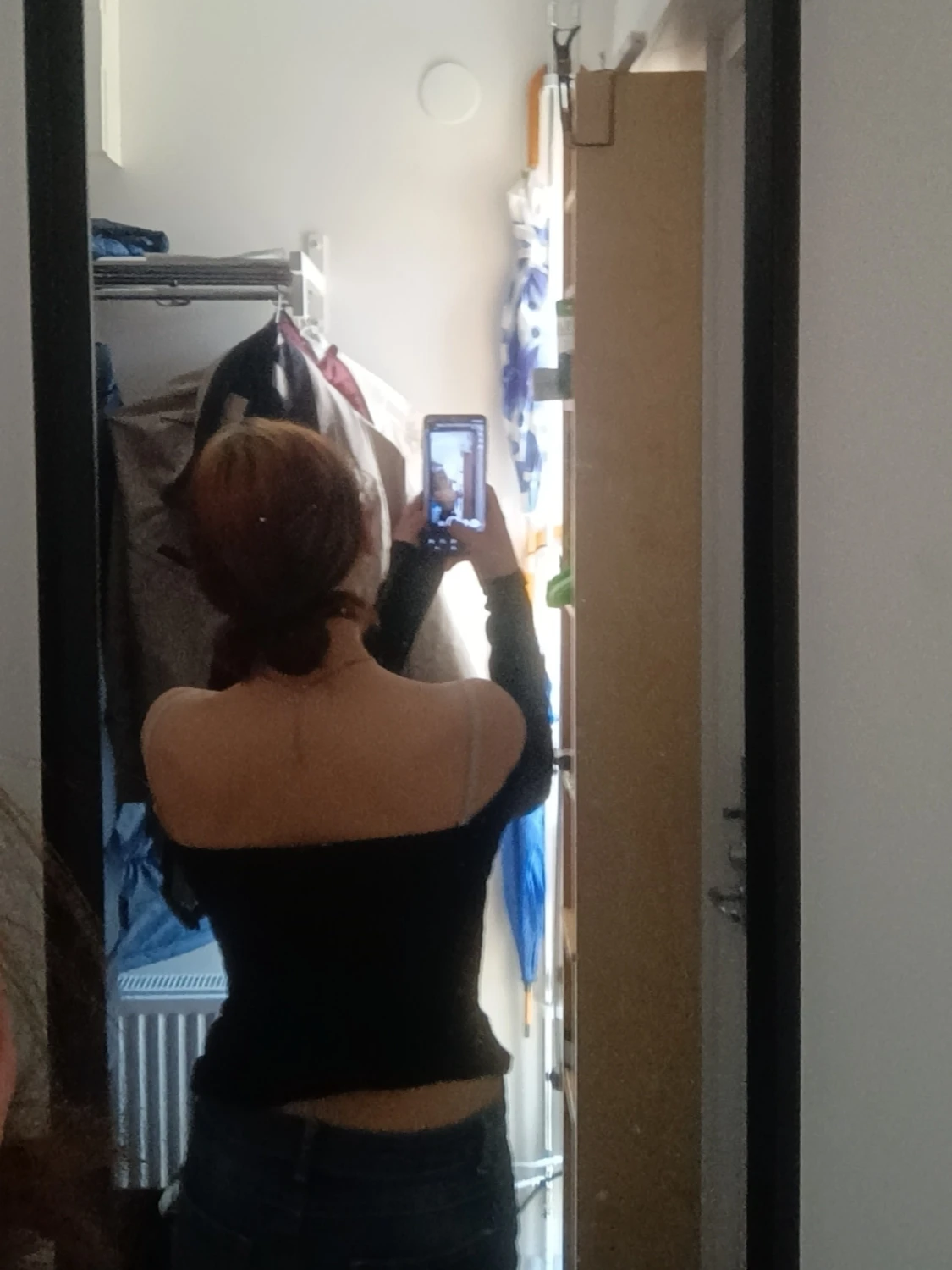 Svart offshoulder topp - 1