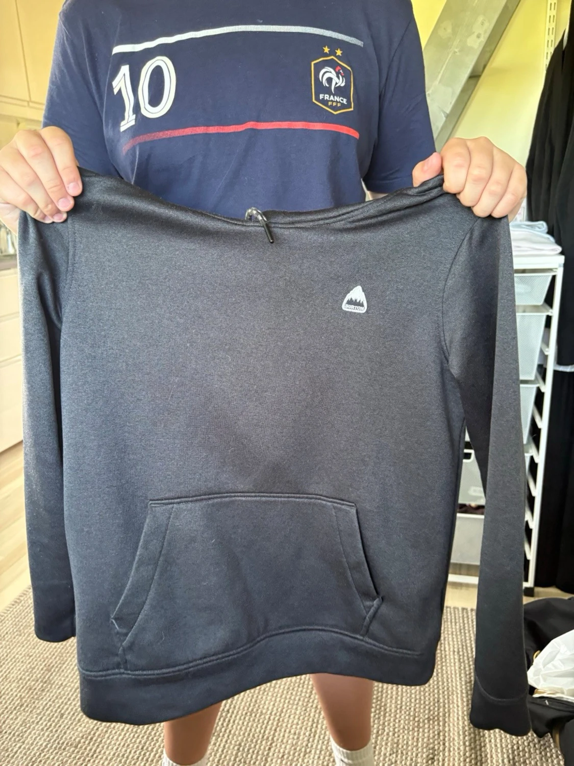 Mörkgrå hoodie från Burton