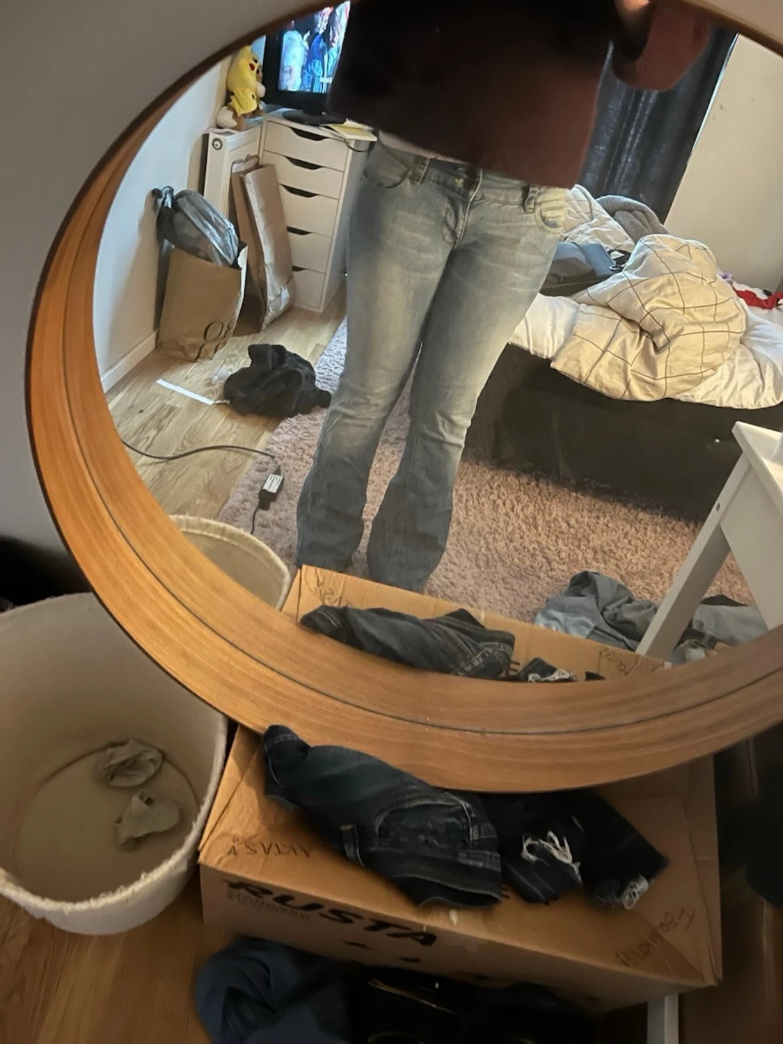 Lågmidjade jeans