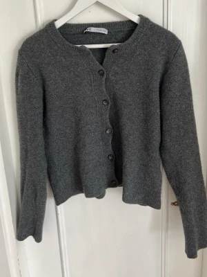 Kofta från Zara - Supersöt kofta från Zar i bra skick. Storlek L men passar bra på mig som brukar ha M. 