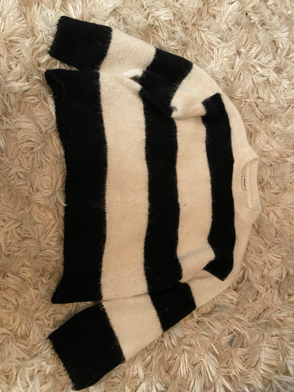 Randig stickad tröja  - 4