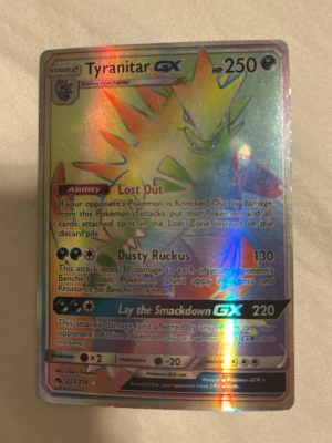 Rainbow Tyranitar GX - Säljer detta Rainbow Tyranitar GX 