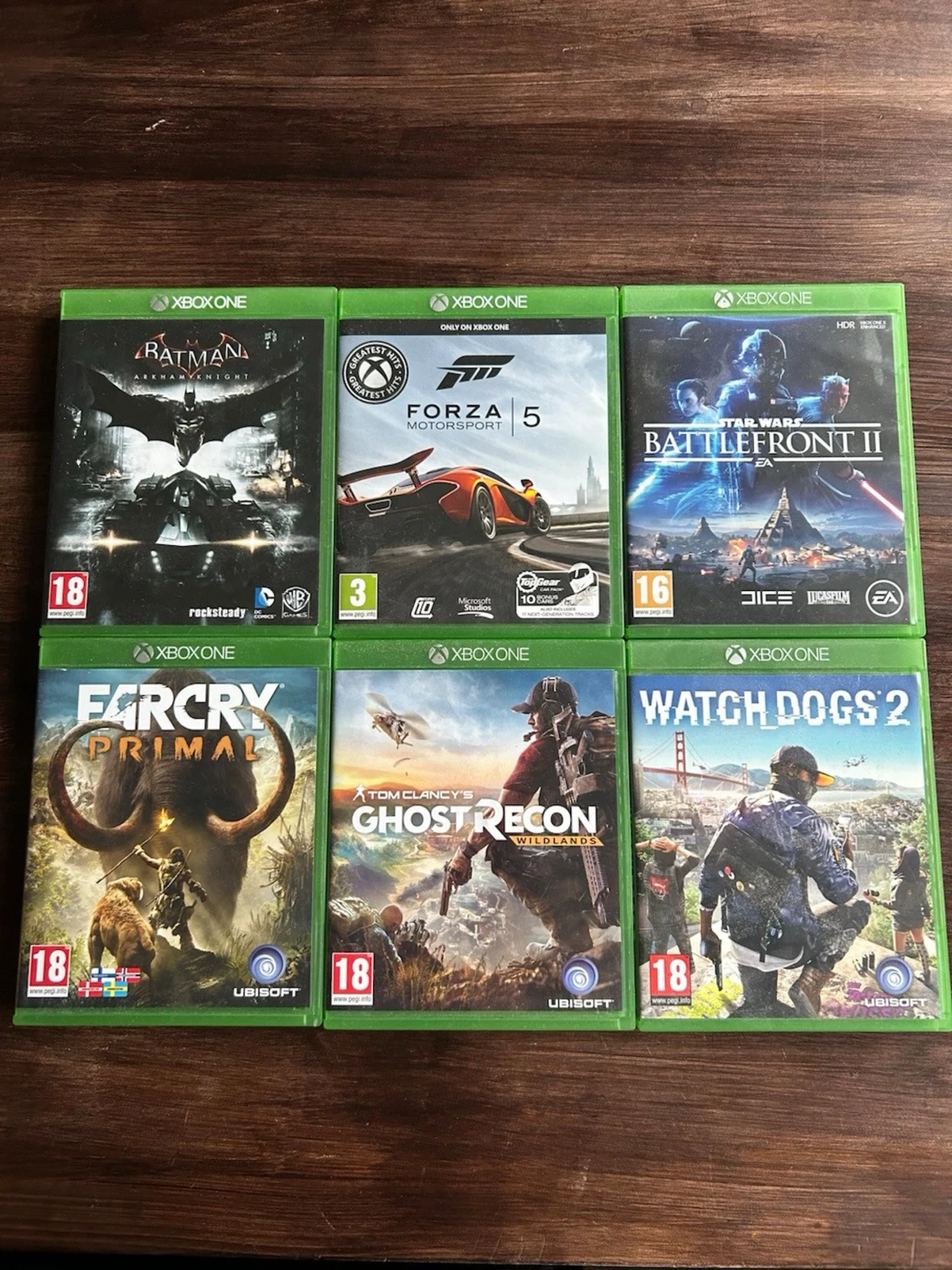 Xbox spel ( 6 st ) 