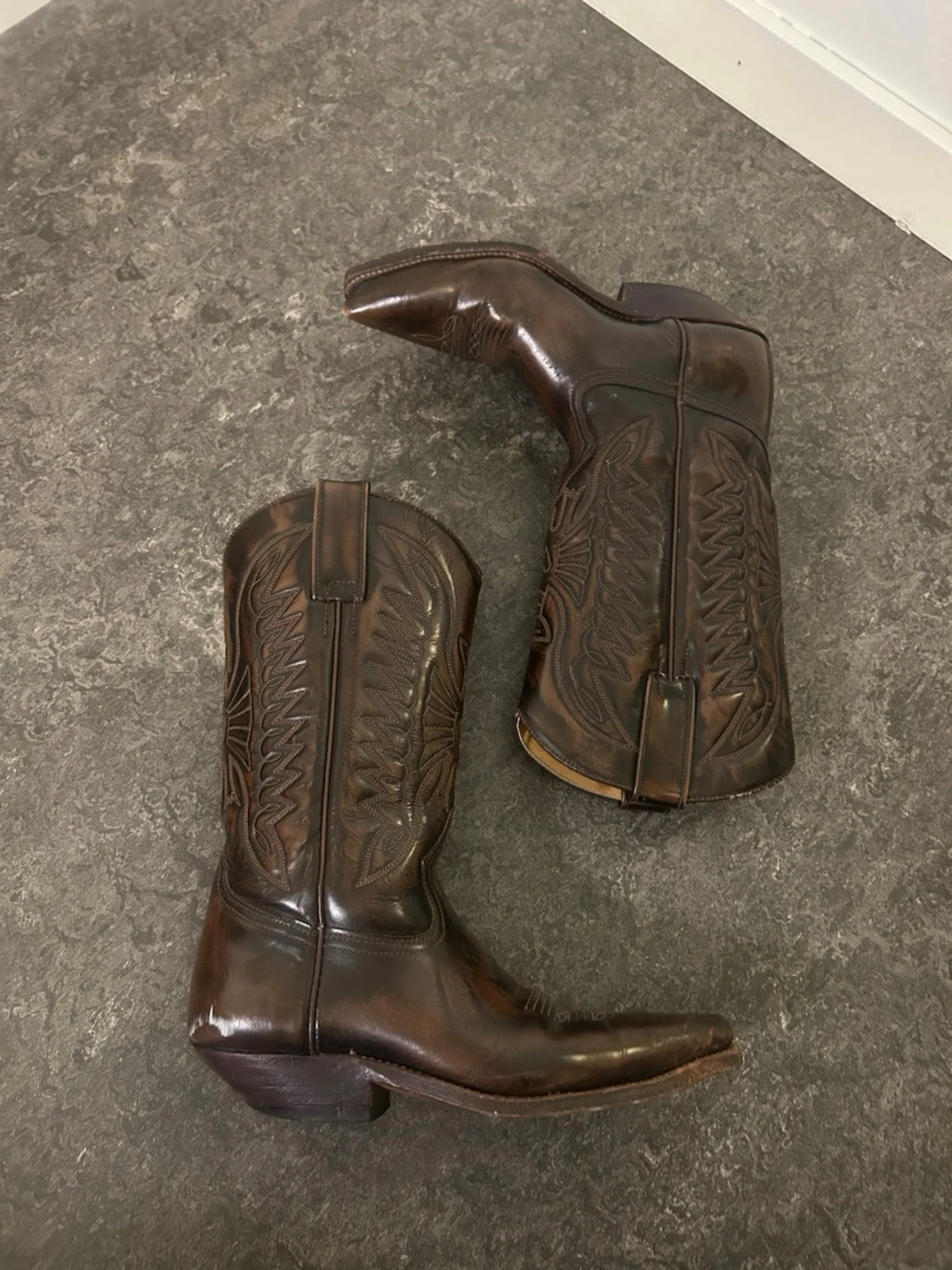 Primeboots cowboy boots i 100% läder - 1