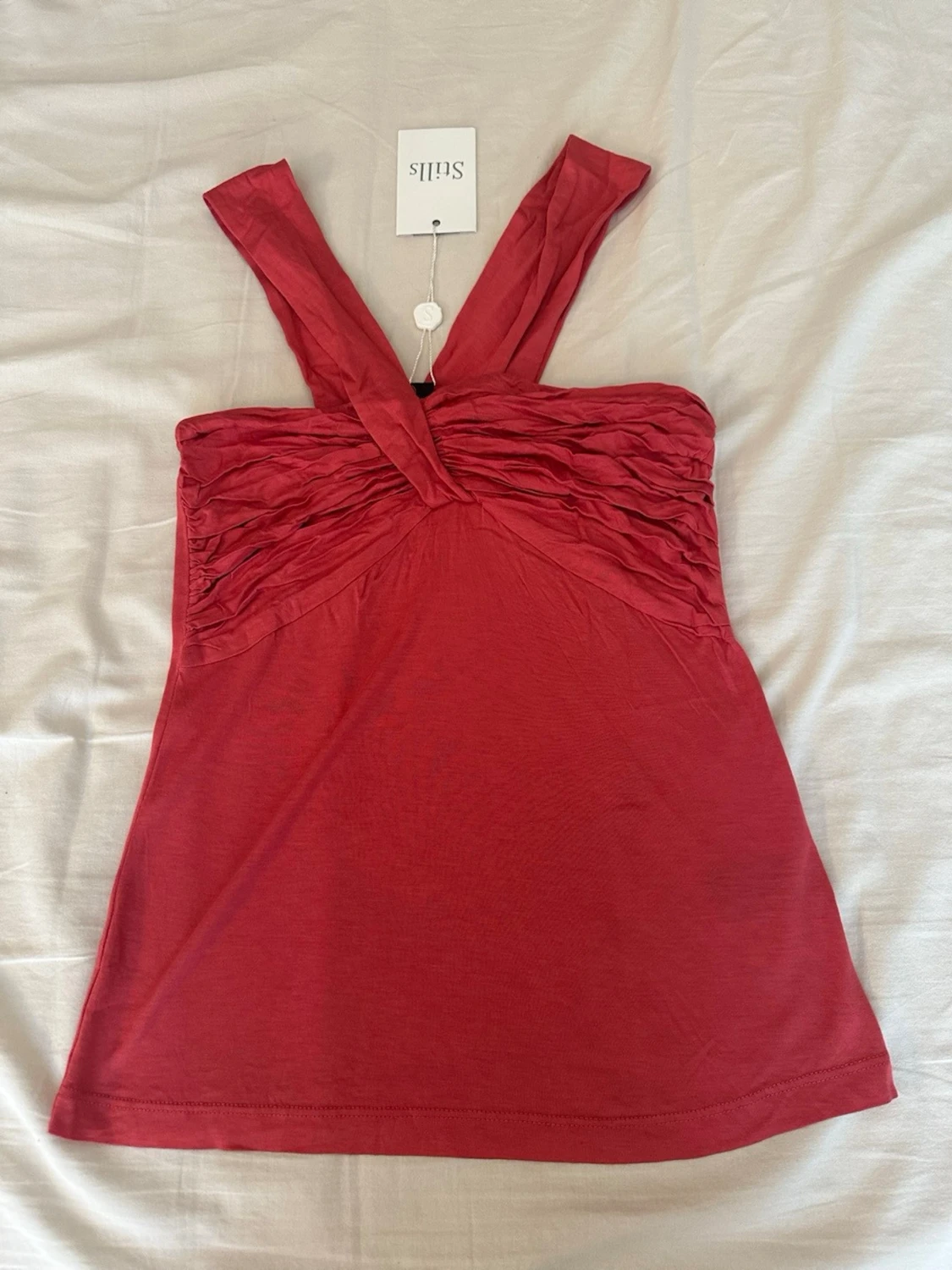  linnetopp med twistade axelband - 1