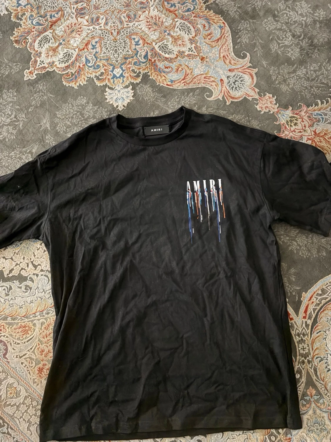 Svart AMIRI t-shirt med färgstänk - 2