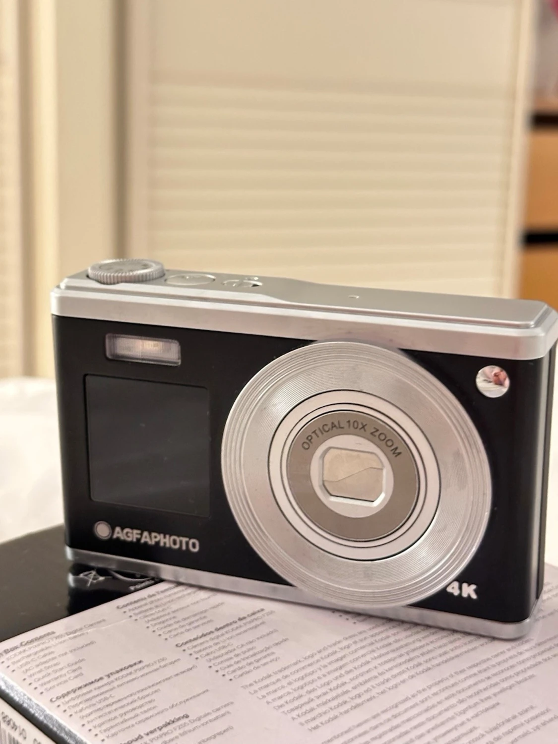 AgfaPhoto digitalkamera 4K svart/silver - 1