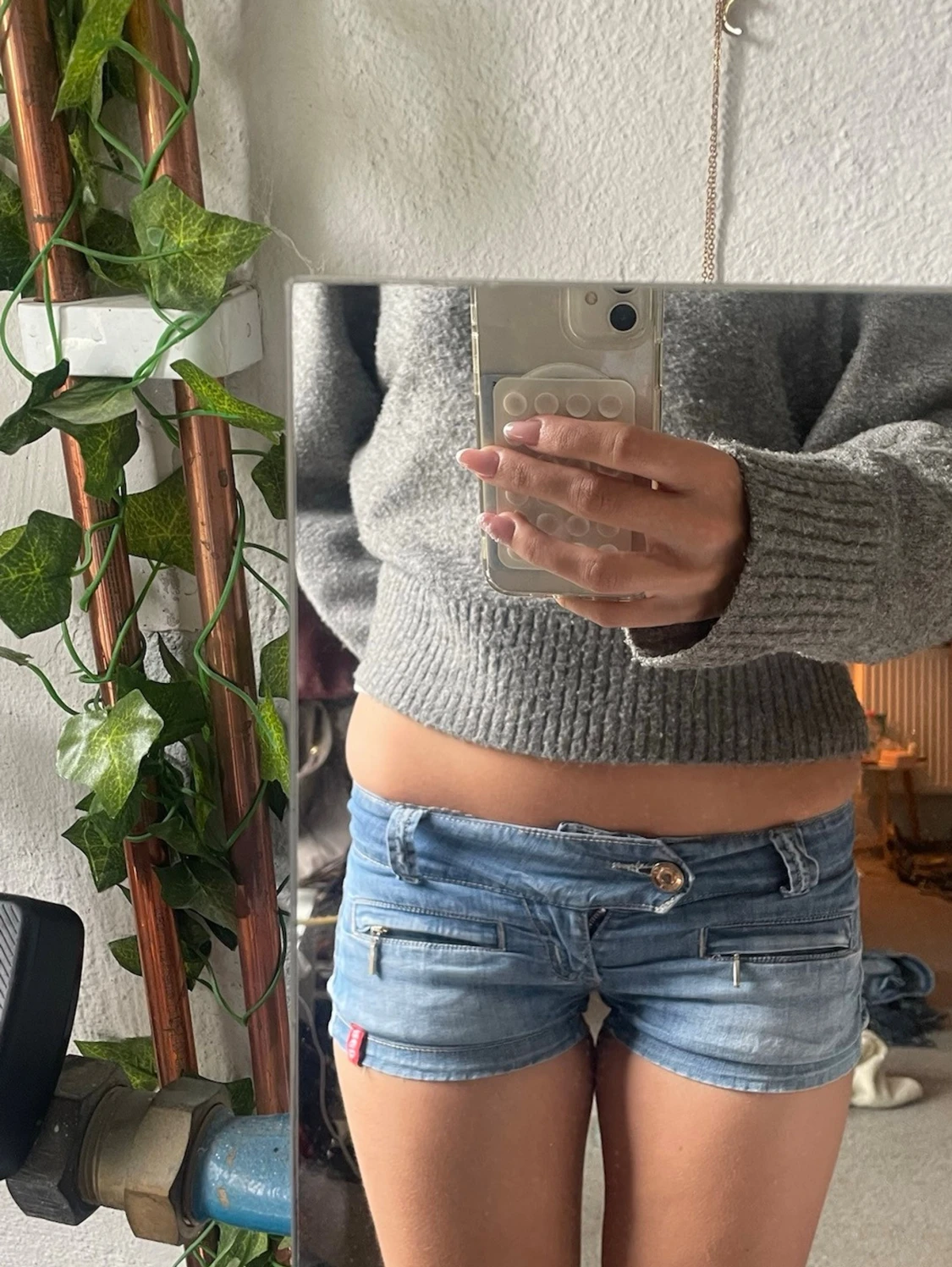 Mini jeansshorts - 2