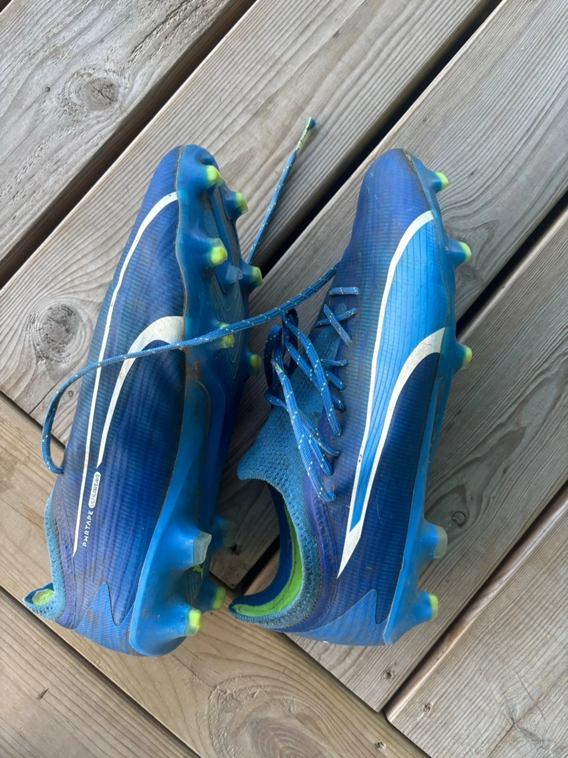 Blå Nike Mercurial fotbollsskor