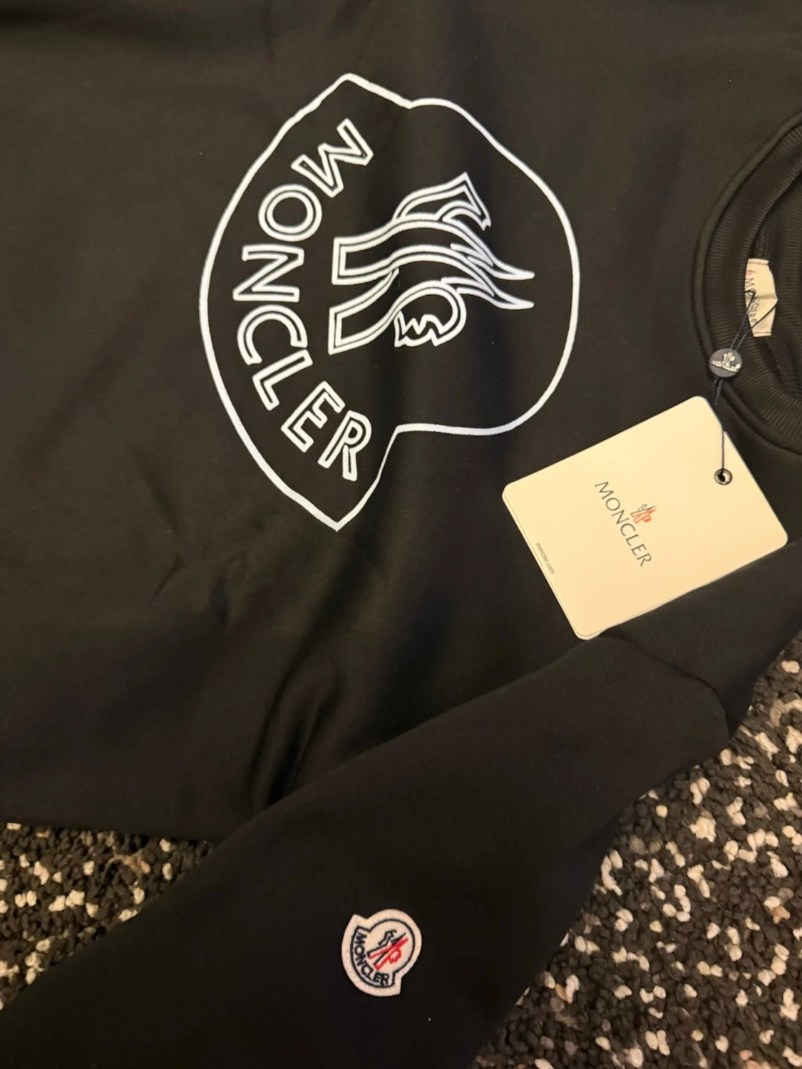 Svart Moncler sweatshirt - 1