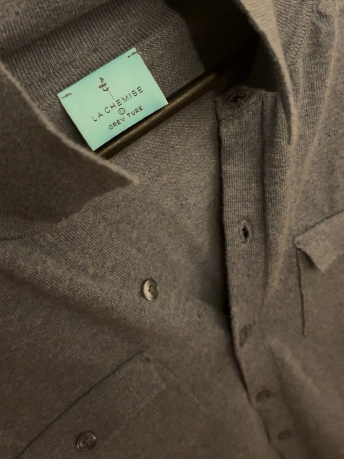 Blå cardigan från La Chemise - 1