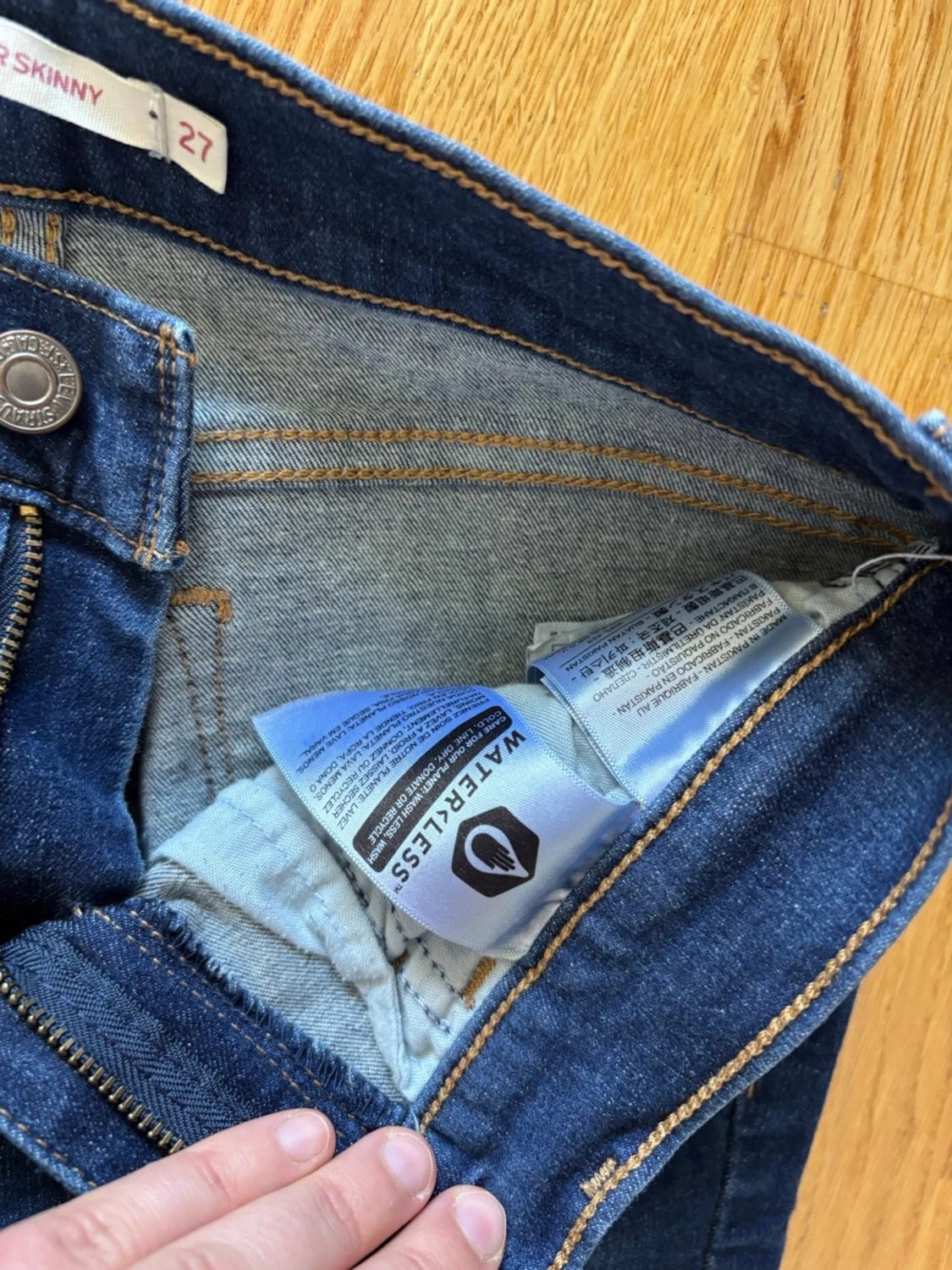 Mörkblå skinny jeans från Levi's - 2