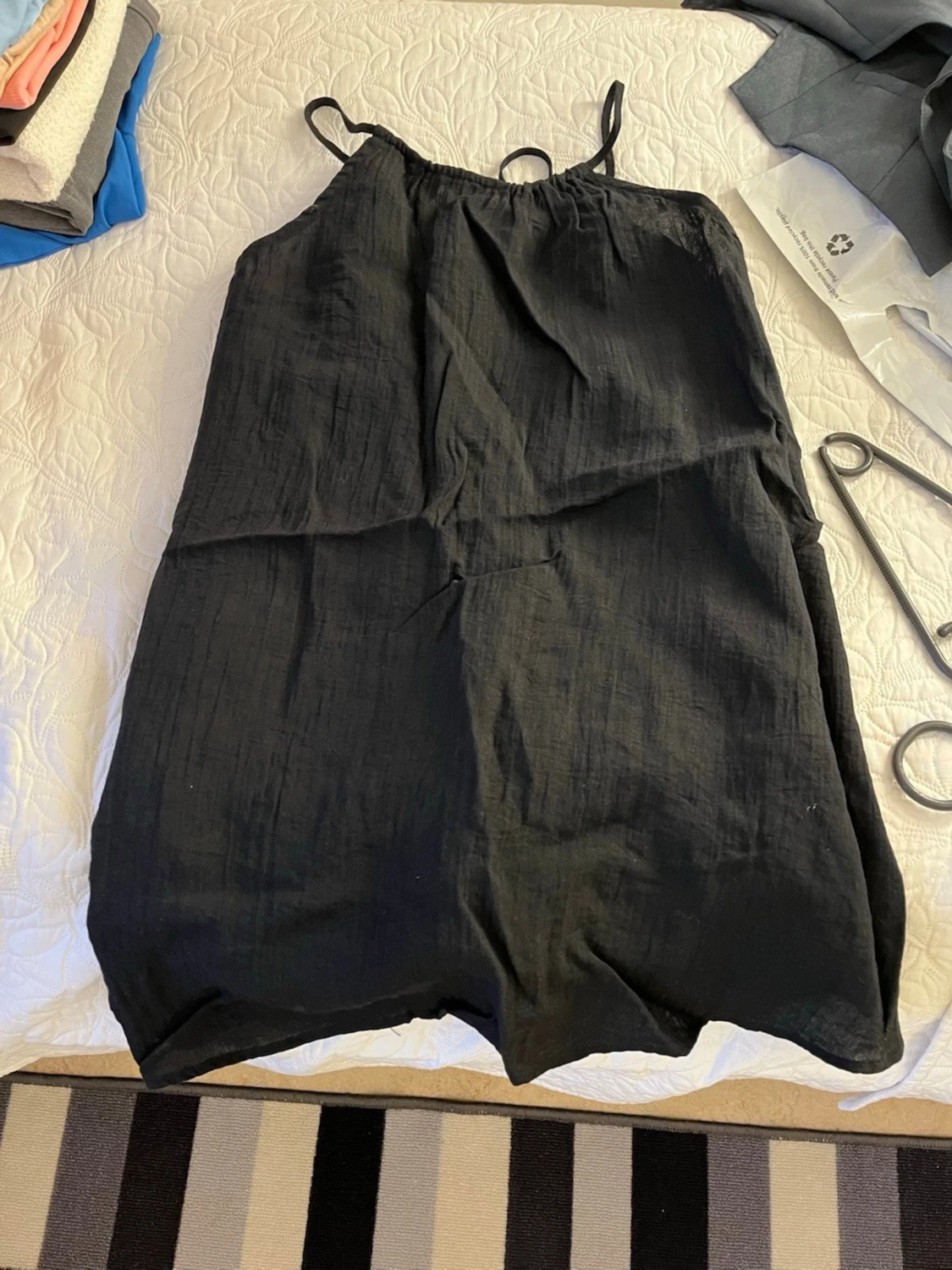 Svart ärmlös sommarklänning