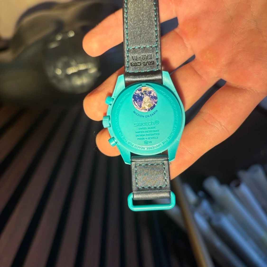 Omega x Swatch blå - 3