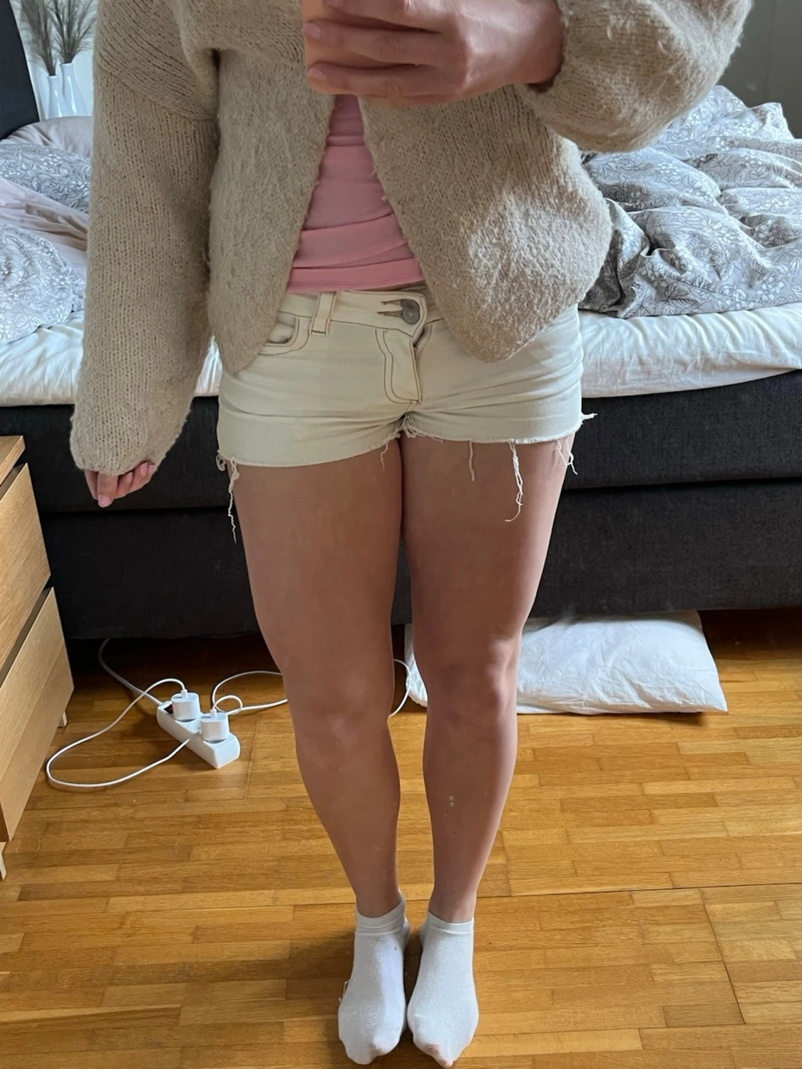 Vita jeansshorts Nelly