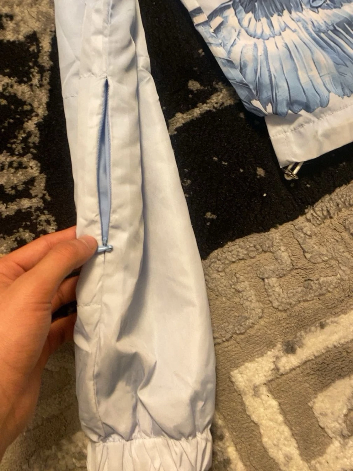 Ljusblå Trapstar vindjacka med fågelmotiv - 2