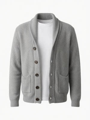 Select button up kofta  - Schysst grå button up kofta från select fint skick stl s man passar medium skriv för mer bilder och mått 