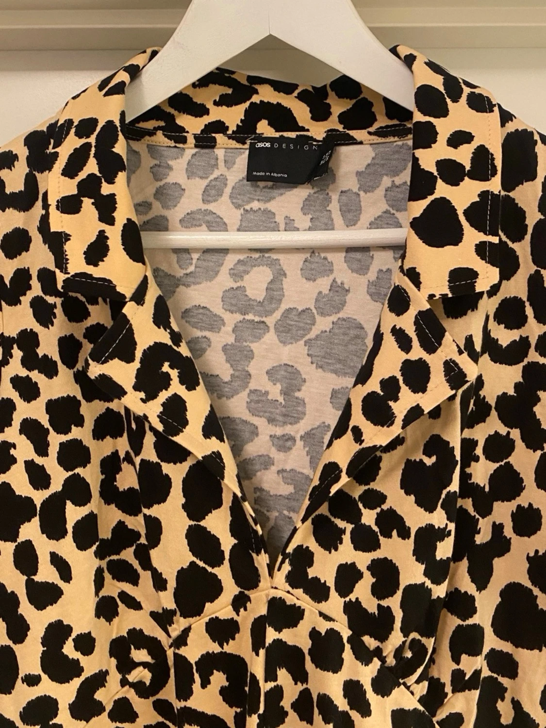Leopardmönstrad långklänning Asos - 6