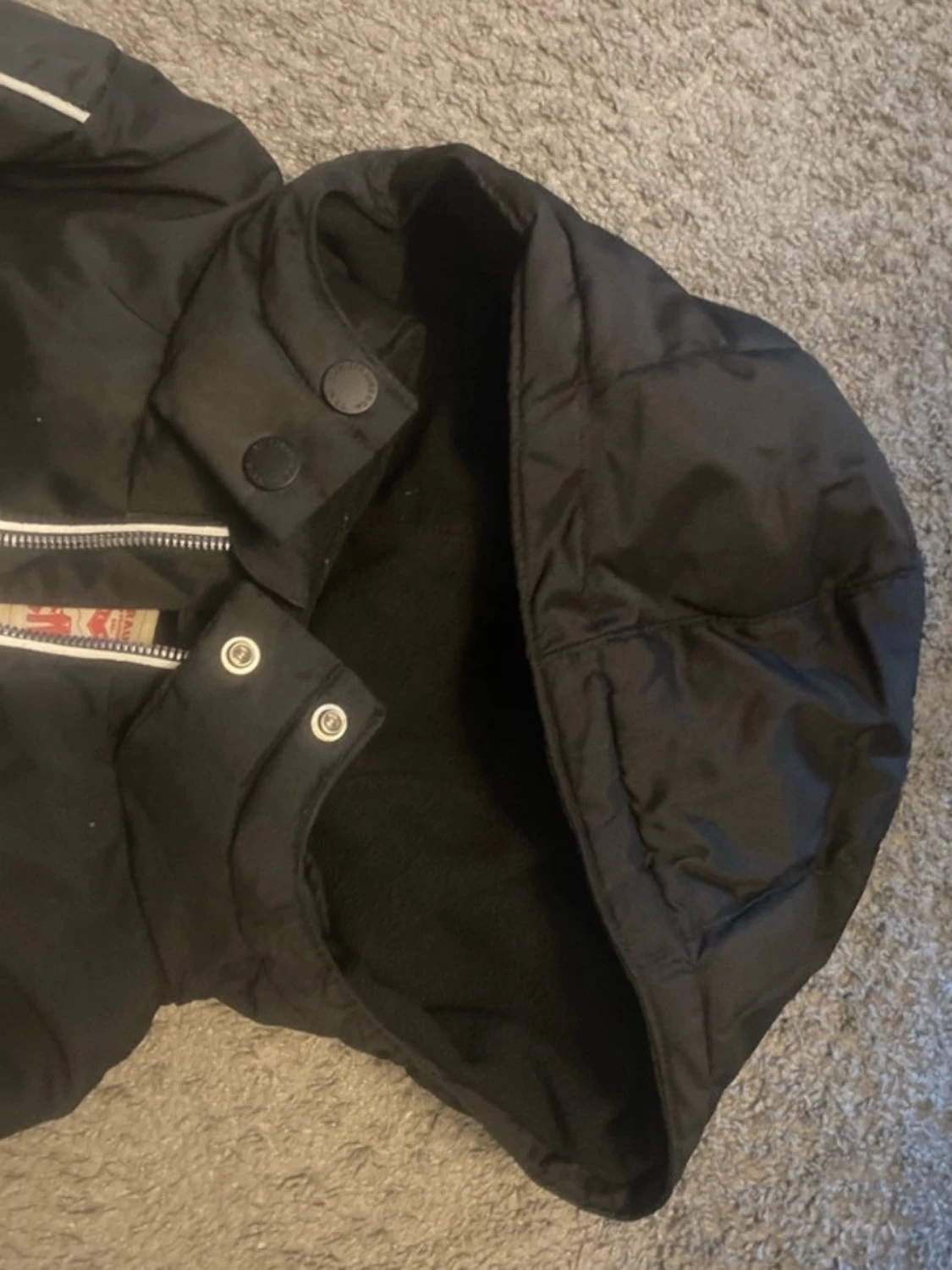 Svart lång dunjacka från Levi's - 4