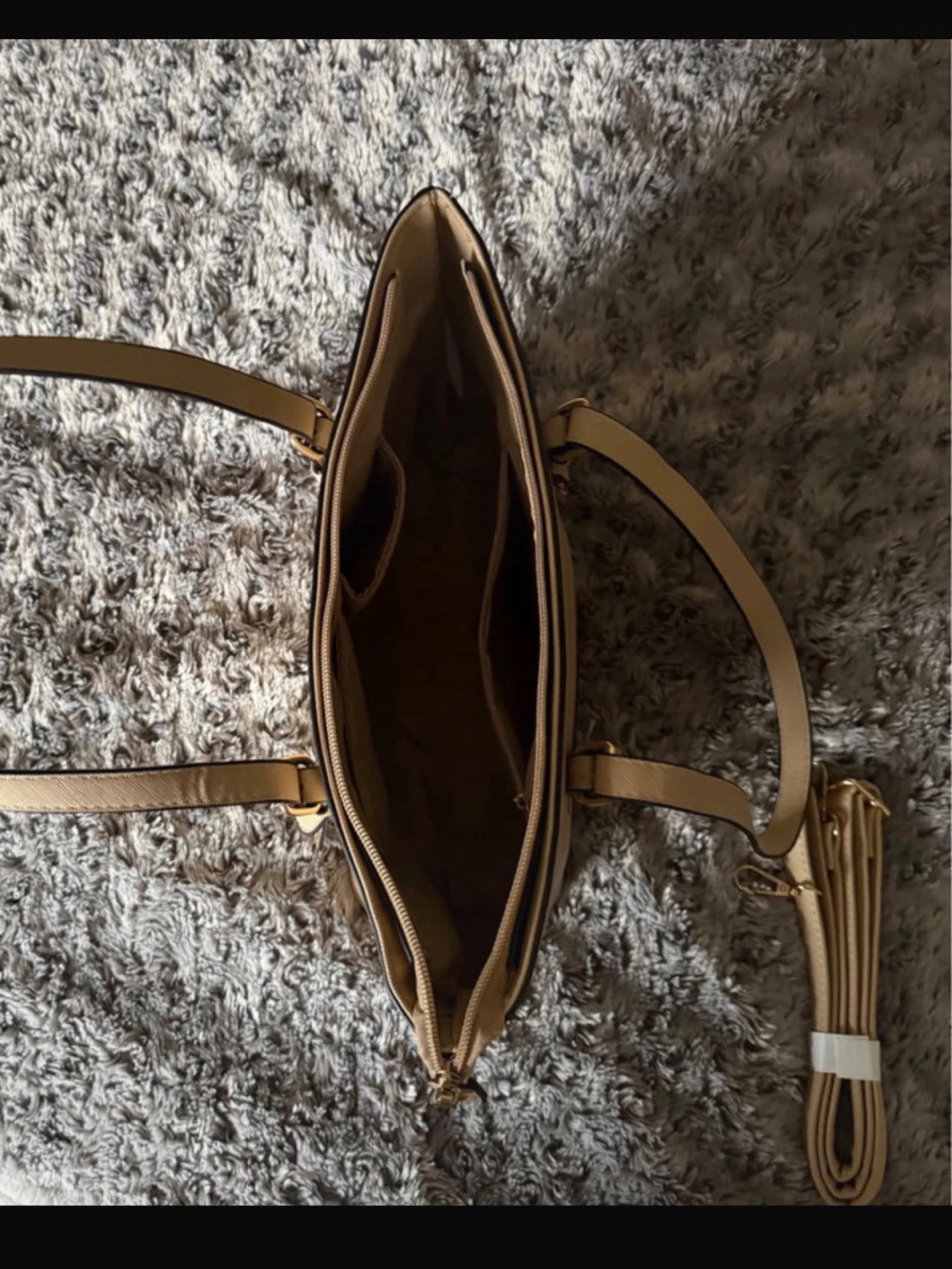 Beige handväska  - 3
