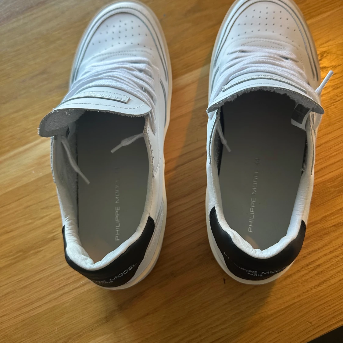 Vita Philippe Model sneakers i skinn - 3