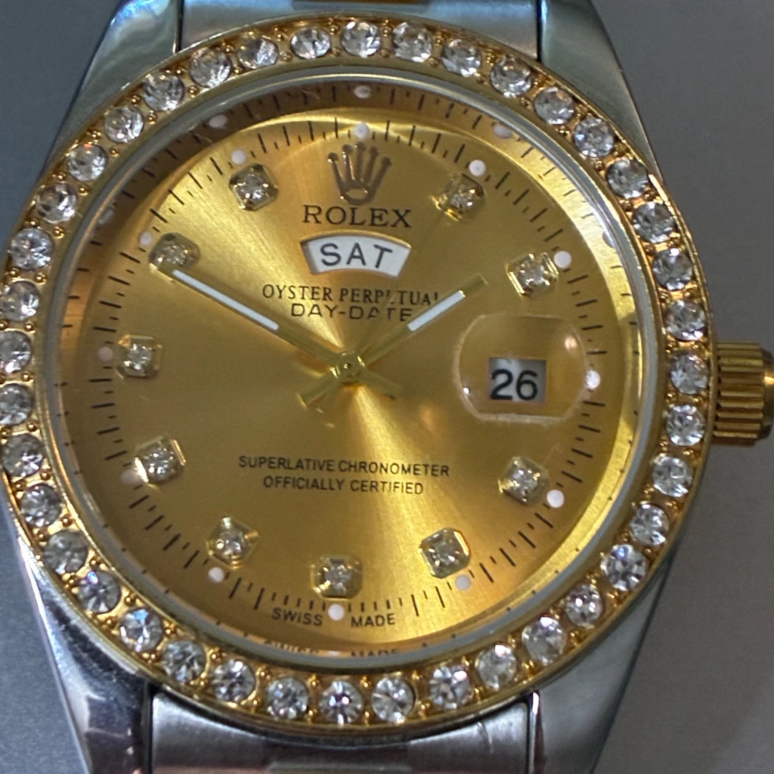 Guld silver klocka - 1