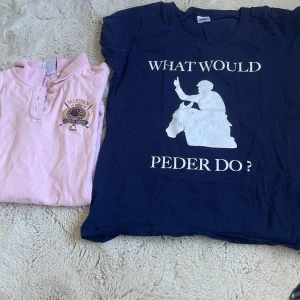 Ridkläder - En limited edition T-shirt av Peder Fredricsson strl L och en Falsterbo t shirt strl xs, båda sitter som S❣️ Falsterbo tröjan, 70kr och Peder tröjan, 50kr. Båda för 100kr🥰