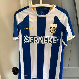 Blåvitt matchtröja - Hej säljer en blåvitt matchtröja den är ett år gammal men är använd väldigt lite så fortfarande väldigt bra skick. Säljer den för 700. Den är i strl S. Bara att skriva om nu har några frågor eller funderingar!