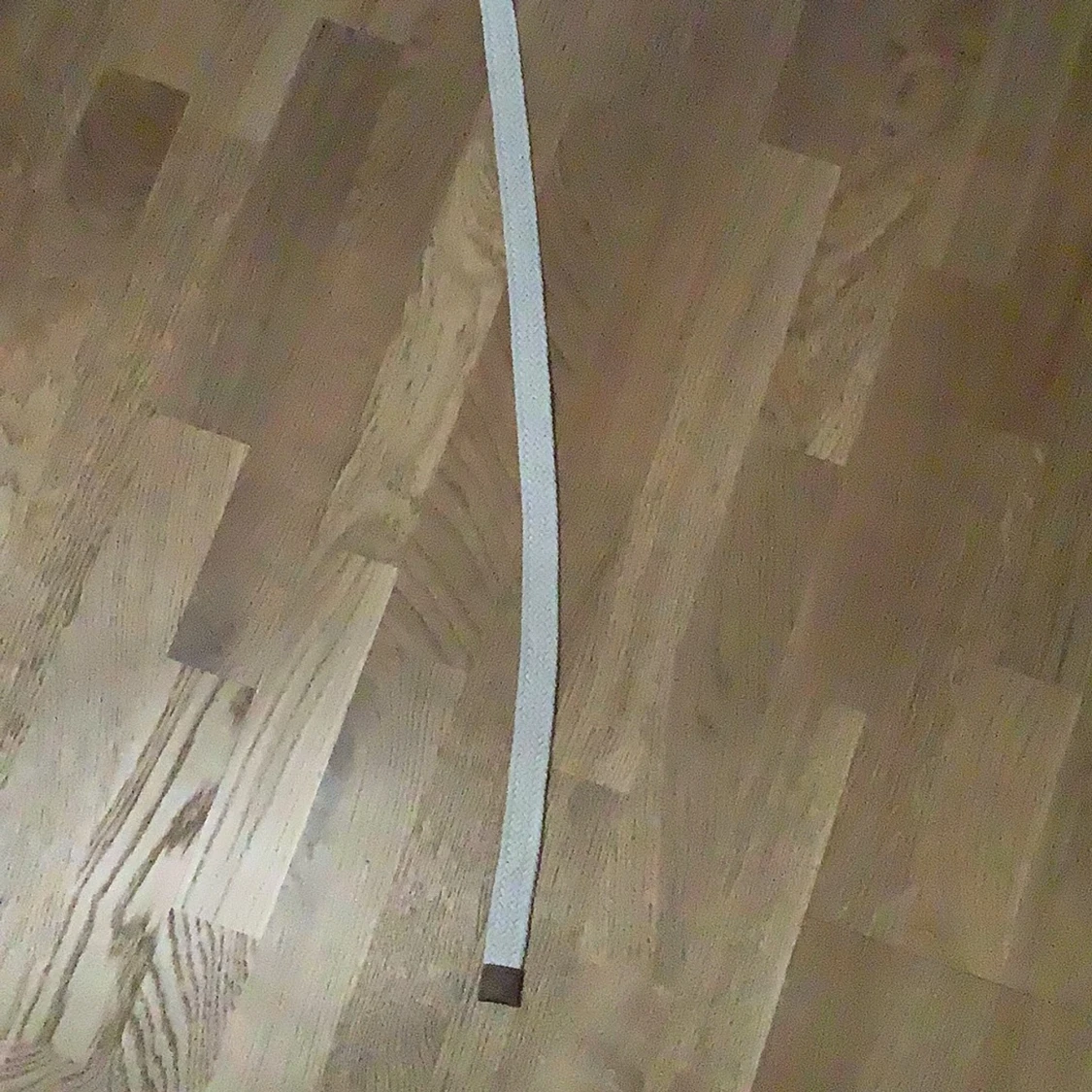 Beige flätat bälte med brunt spänne - 3