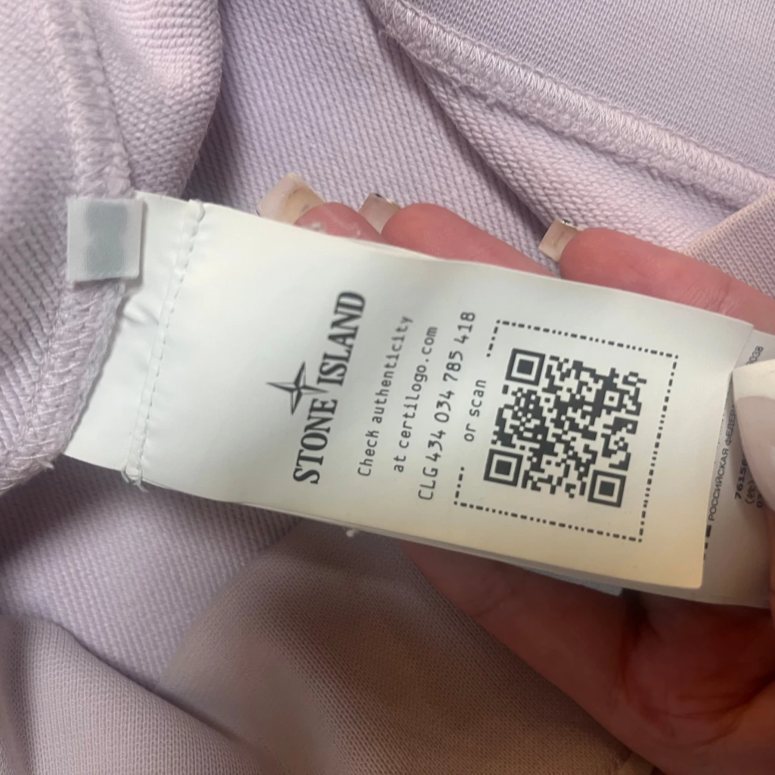 Ljuslila sweatshirt från Stone Island - 2