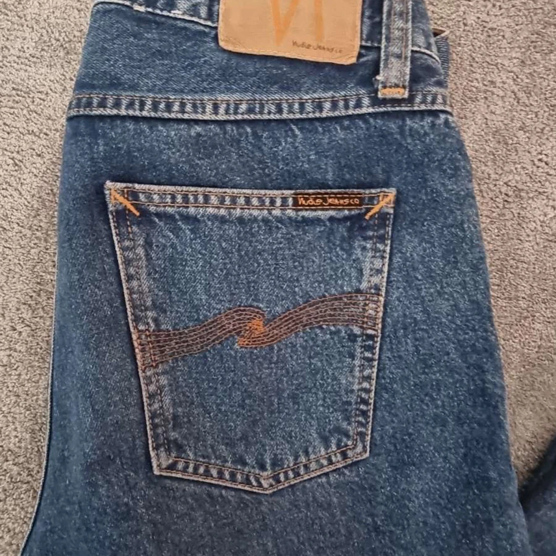 Blå jeansbyxor från Nudie Jeans - 3