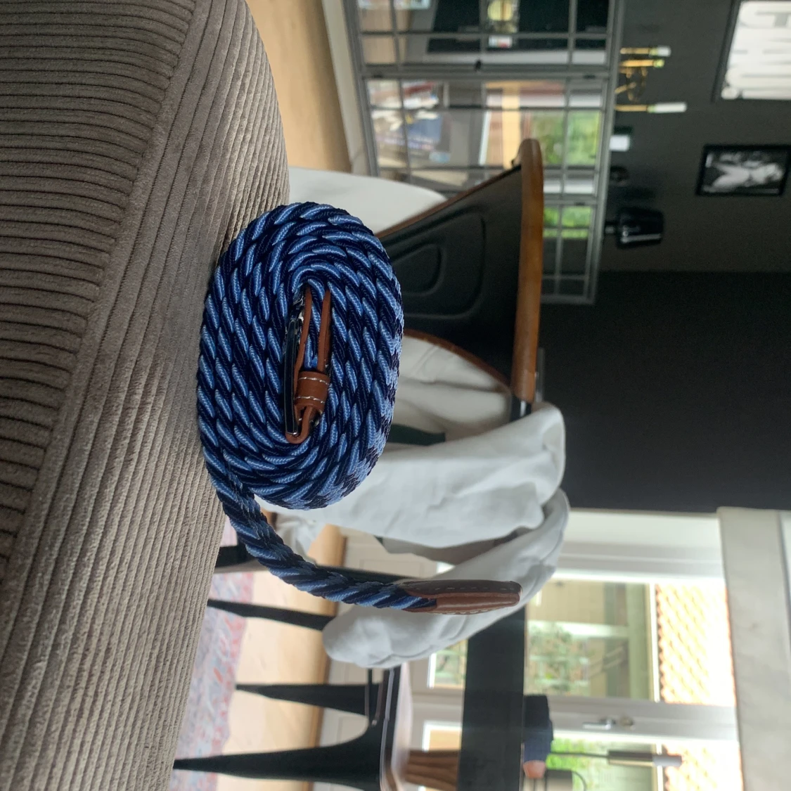 Blå flätade bälte - 2