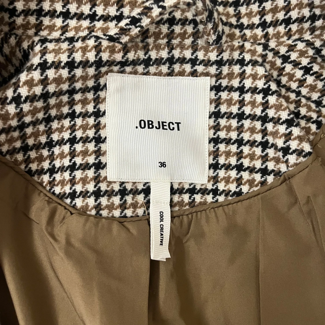 Rutig kort kappa från Object - 2