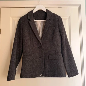 Tweed kavaj  - Mörkgrå 