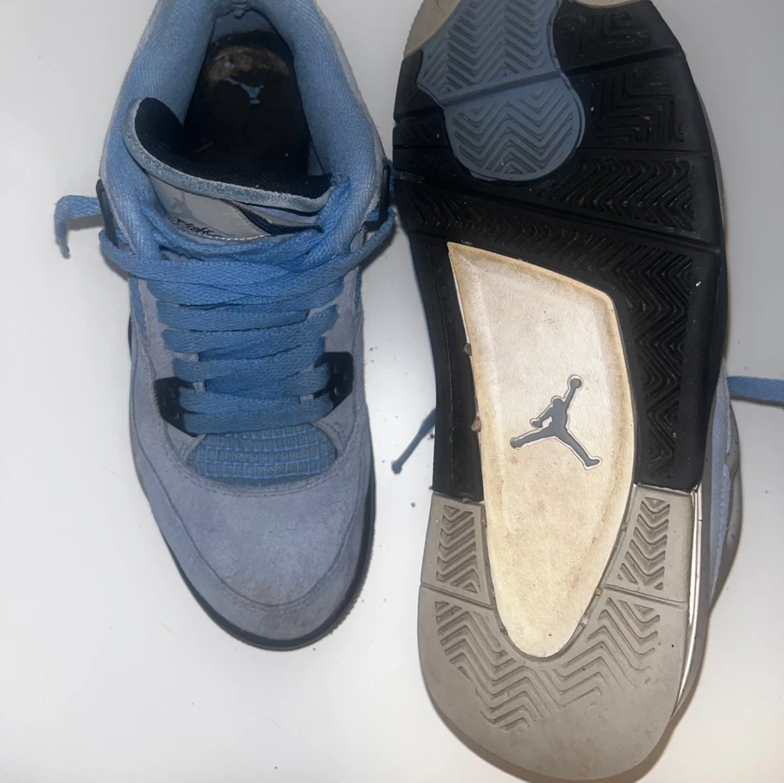 University Blue Nike Air Jordan 4s - 4