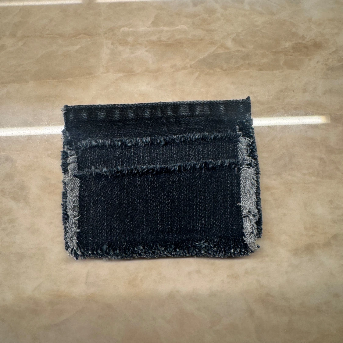 Marinblå jeansplånbok - 1