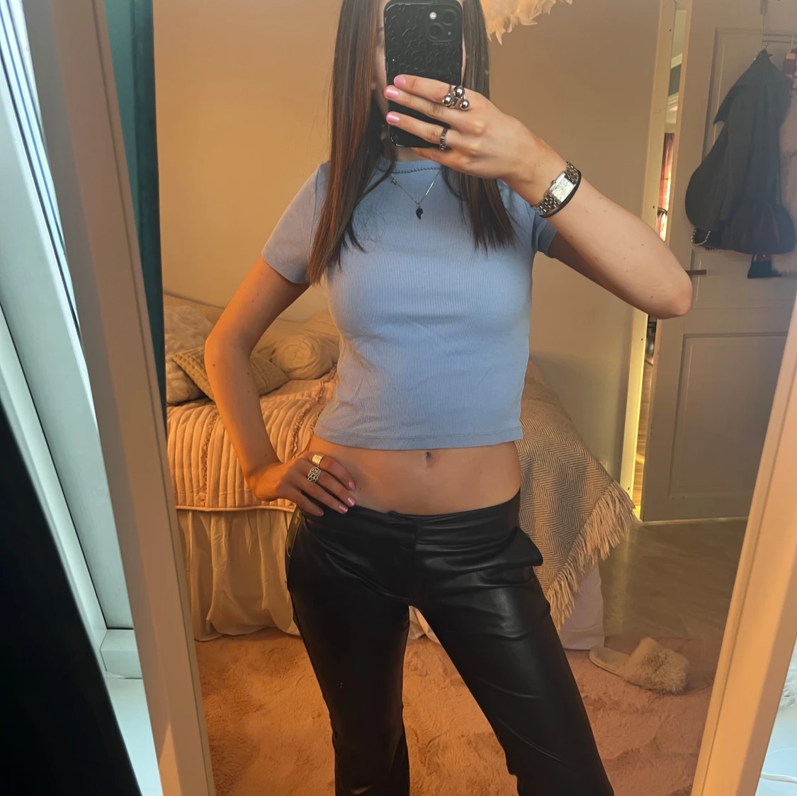 Ljusblå topp från Zara