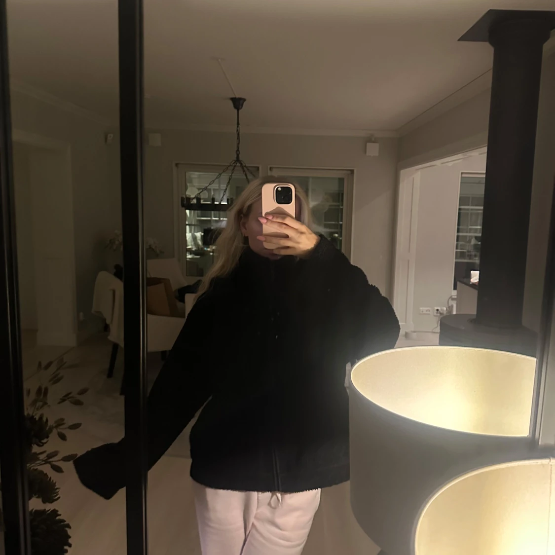 Svart teddyjacka H&M - 1