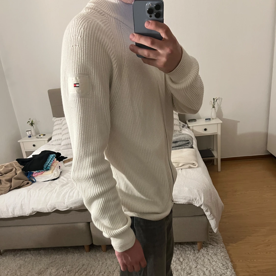 Stickad zip tröja från Tommy Hilfiger - 1