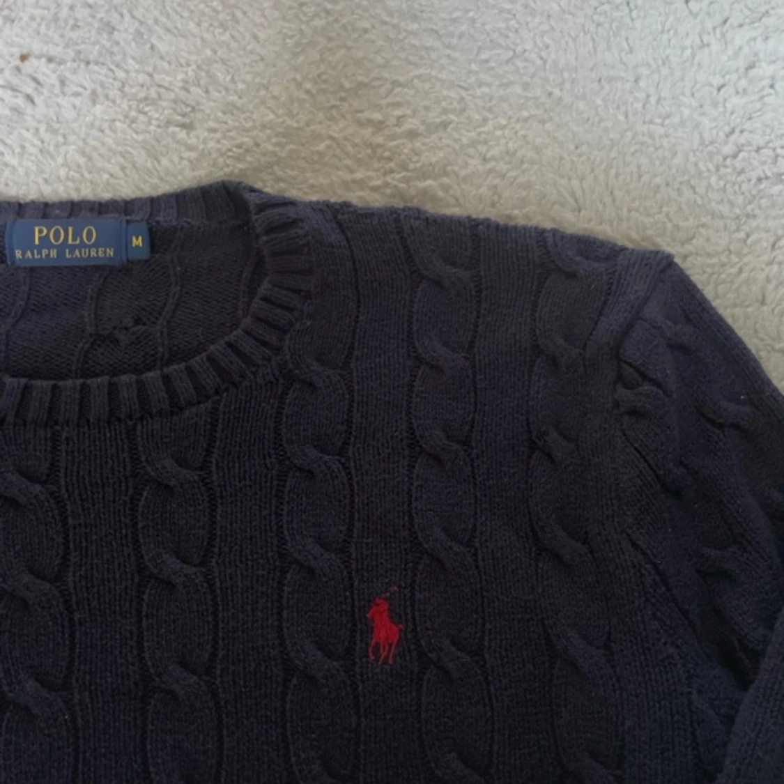 Marinblå stickad tröja Polo Ralph Lauren - 2