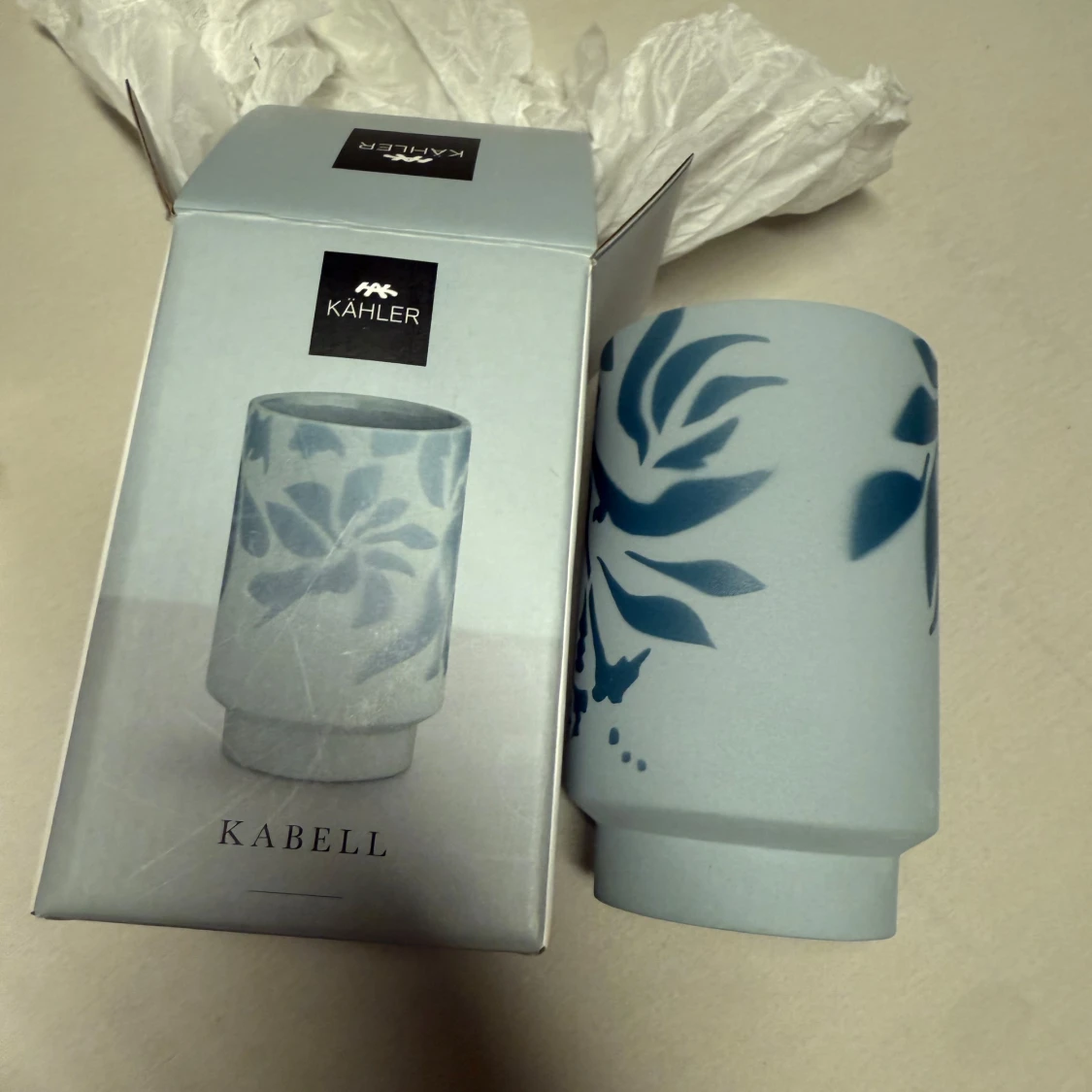 Kähler liten vas i ljusblå färg - 1