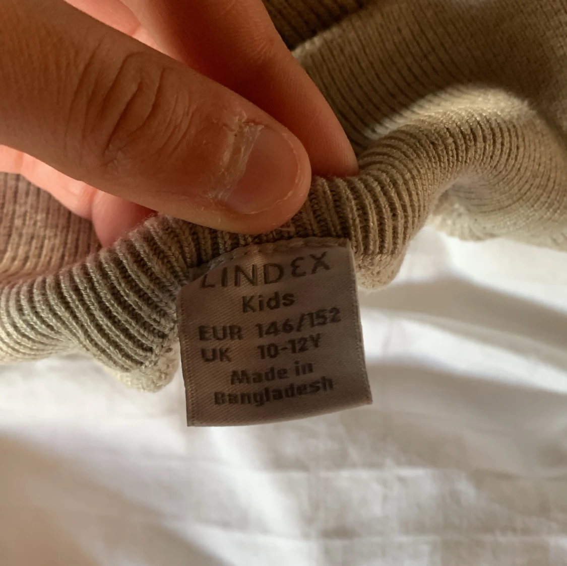 Beige stickad half zip-tröja Lindex - 2