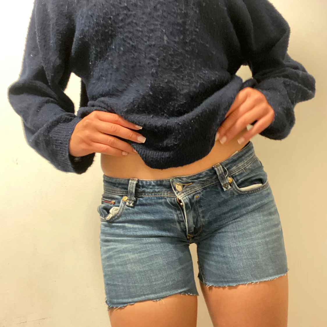 Tommy Hilfiger jeansshorts låg midja - 4