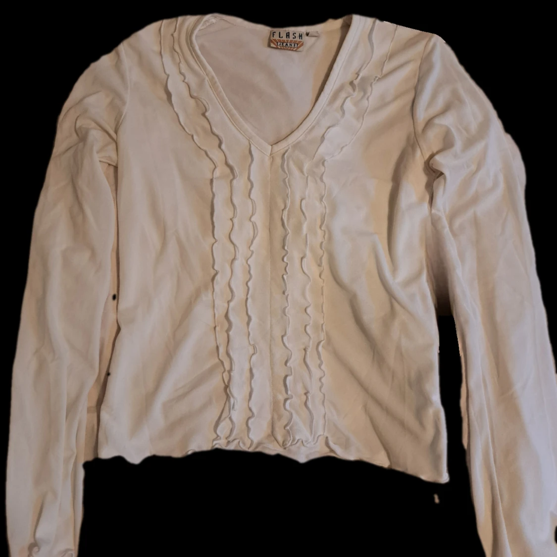 Vit långärmad meshtopp från Flash - 2