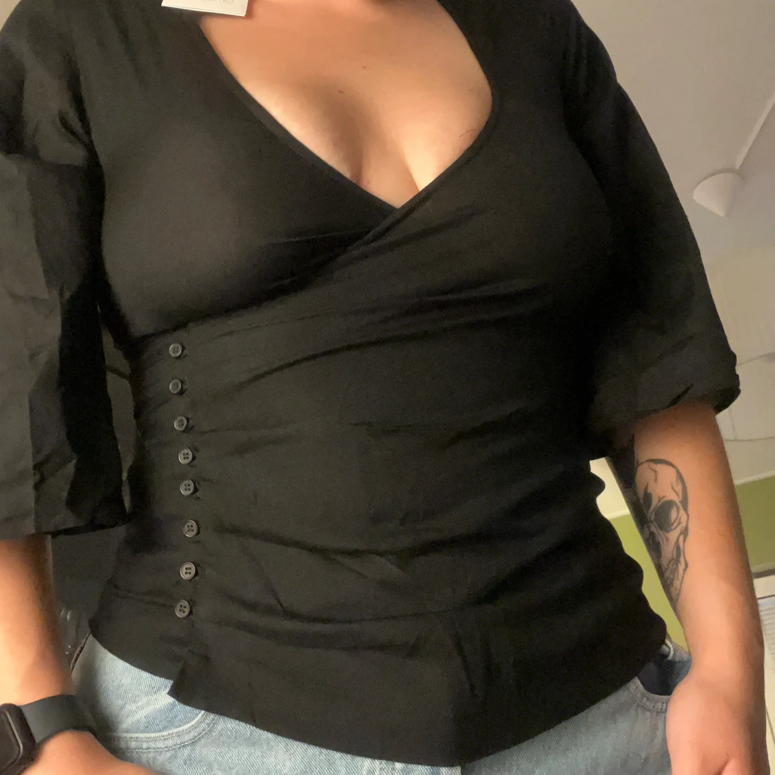 Svart blus från Line of Oslo