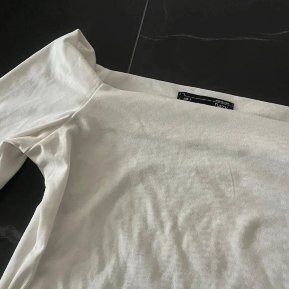 Vit offshoulder tröja - 1