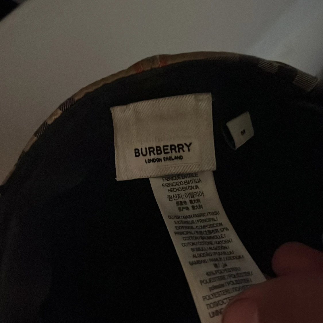 Burberry rutig keps beige M - 2