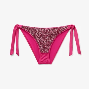 Calzedonia bikiniunderdel - Jättefin bikiniunderdel i rosa med paljetter framtill, helt ny med prislapp kvar! Säljer då jag beställde fel storlek🩷hör av er om ni vill ha fler bilder, nypris 400kr! Ge prisförslag 
